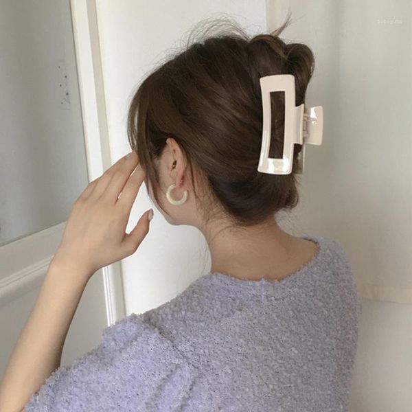 

claw clip for women tough matte plastic hair large size clamps crab accessories1