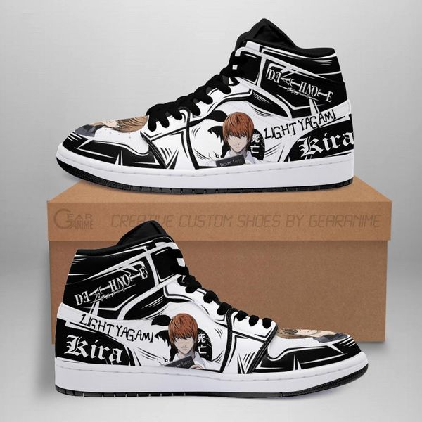 

light yagami sneakers custom death note anime sho fan