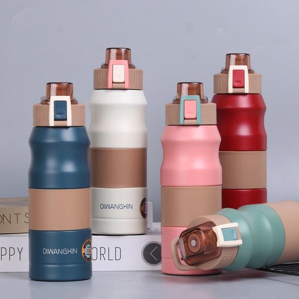 

water bottles large capacity sports vacuum bottle 304 stainless steel outdoor portable travel insulated direct drinking cup