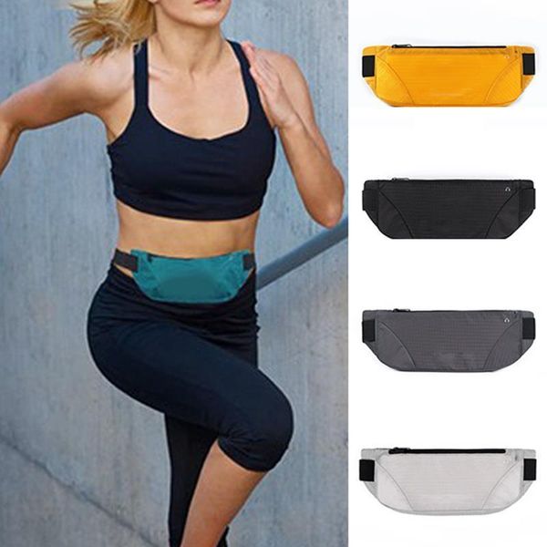 

waterproof waist bags travel sport fanny pack phone waist pack chest bag women men black casual elastic belt waist bags