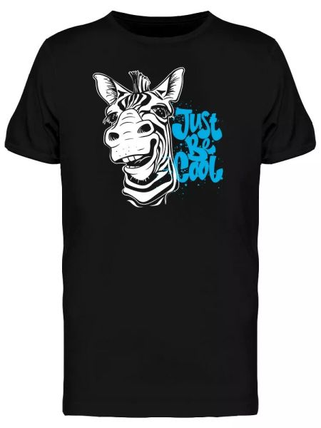 

Urban Zebra Just Be Cool Tee Men's -Image by Shutterstock, White;black