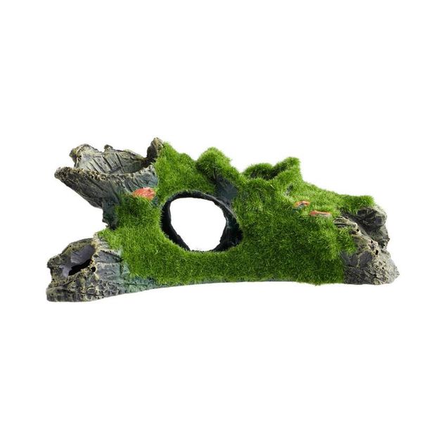 

decorations aquarium tree house decor mountain view moss fish tank ornament decoration colorful for