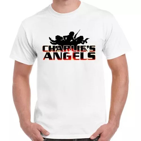 

charlie's angels 70s tv show series vintage retro t shirt 1284, White;black