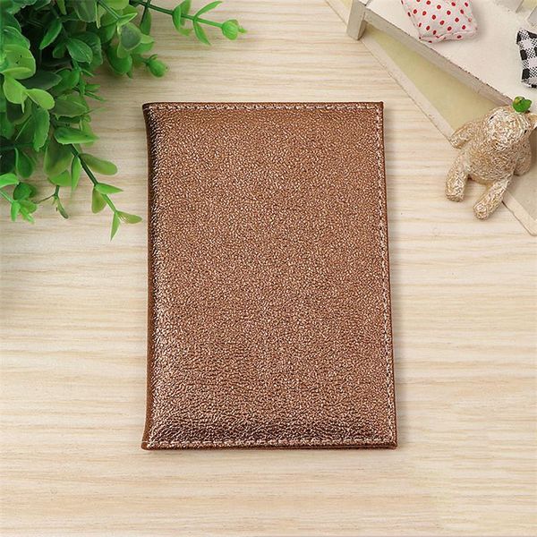 

card holders lkeep luxury solid passport cover for women travel case leather pink cute wallet purse girl holder, Brown;gray