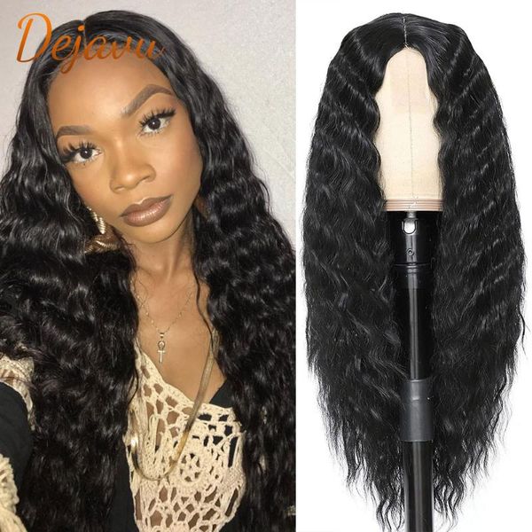 

lace wigs loose deep wave wig front human hair for women brazilian remy pre plucked 28 inch frontal 180 density, Black;brown