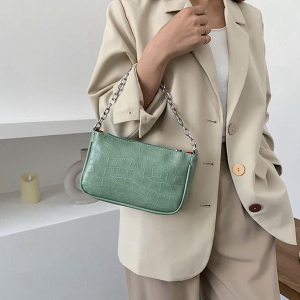 

evening bags stone pattern pu leather for women 2021 candy color shoulder handbags female travel solid cross body bag bolso mujer