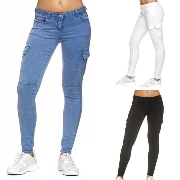 

women's jeans fashion ripped for women skinny denim street casual pencil pants female spring and summer clothing #t2q, Blue