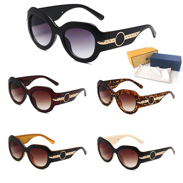 

9392 womans sunglasses fashion mens sun glasses uv protection men designer eyeglass gradient metal hinge luxury women spectacles with origin, White;black