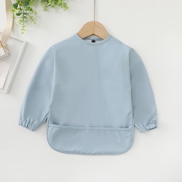 

bibs & burp cloths rxbf baby long sleeve bib toddler waterproof smock with pocket infant feeding apron