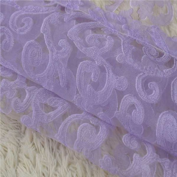 

curtain & drapes morden style jacquard design tulle sheer for living room flower ball kitchen voile curtains home decor