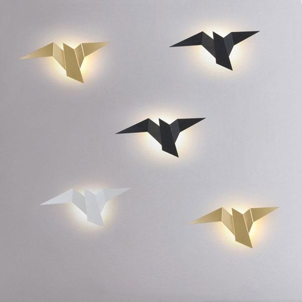 

wall lamp iron bird modern led lights for home decor bedroom bedside living room indoor sconce bathroom mirror light