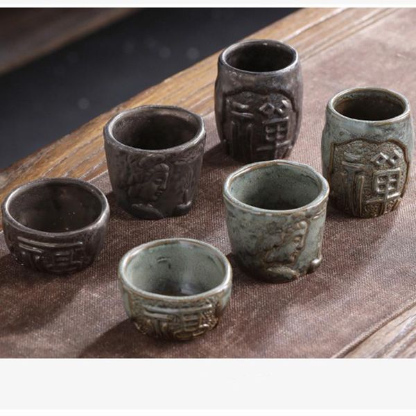 

cups & saucers retro ceramic tea cup home japanese teacup zen kiln personal variable water mug