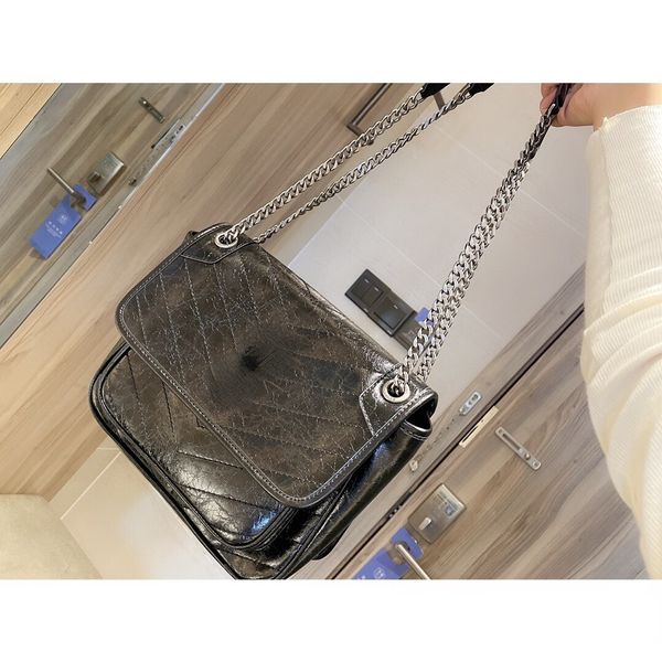 

women one shoulder bags with chains fashion handbags crossbody luxury designers leather design style with letters