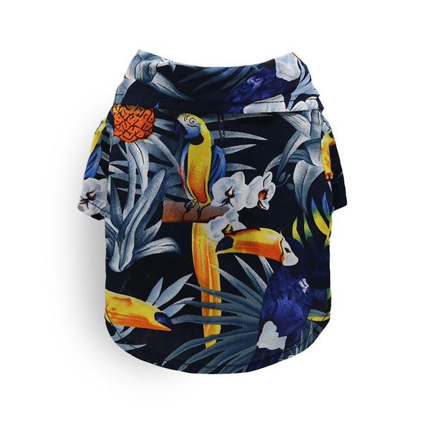 

hawaiian pet shirt cat dog teddy bichon pomeranian puppy garfield short blue costumes