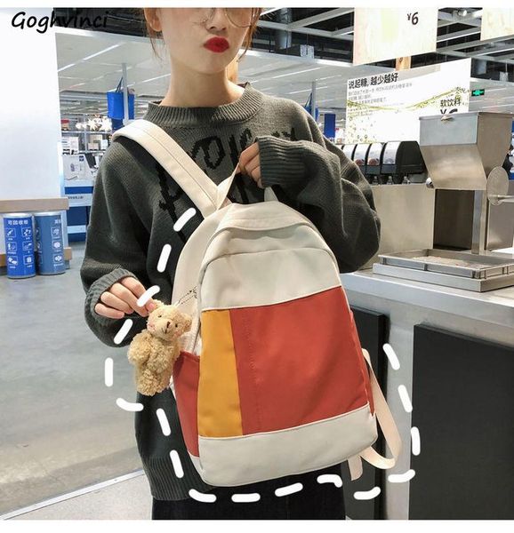 

backpack backpacks women nylon waterproof fashion travel bags chic casual girls students korean style harajuku all-match fresh ins