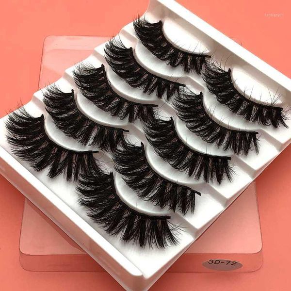 

mikiwi mix 5pairs natural false eyelashes fake lashes long makeup 3d mink eyelash extension for beauty1