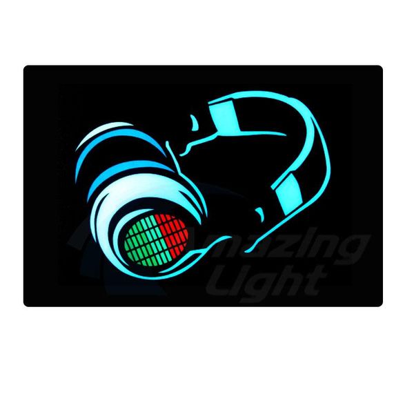 

men's t-shirts party carnival light up led sound control flashing el panel for t-shirt, White;black