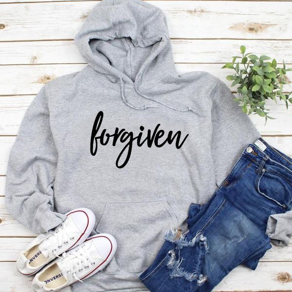 

women's hoodies & sweatshirts harajuku aesthetic tumblr girl sweatshirt pullover streetwear casual dropship forgiven print women clothe, Black