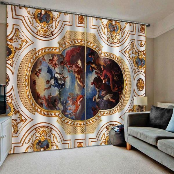 

angel curtains bedroom 3d window curtain luxury living room decorate cortina & drapes