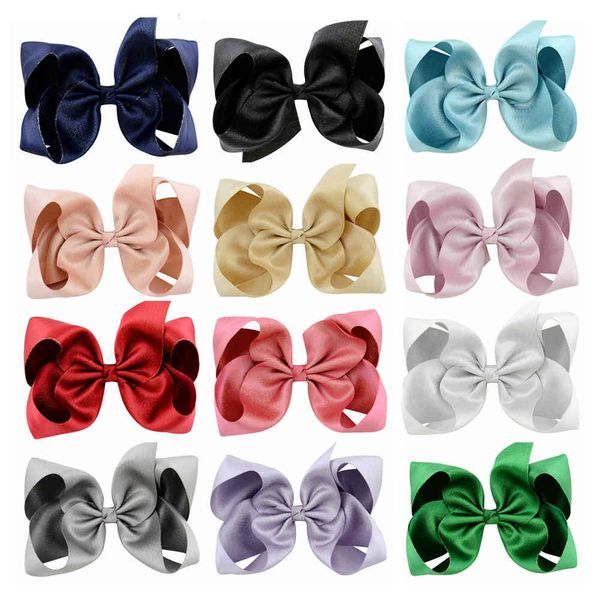 

hair accessories baby girls handmade hairpin barrettes hair bow accessory head hairpins lovely girl clip fashion bowknot headwear for toddle, Slivery;white