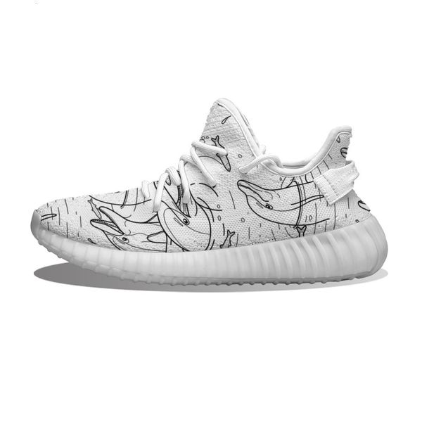

diy custom hand aw dolphin play running sho mh printed mens womens trainers outdoor sports sneakers