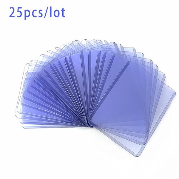 

card holders 25 pcs oad sleeves holder trading clear protective for, Brown;gray