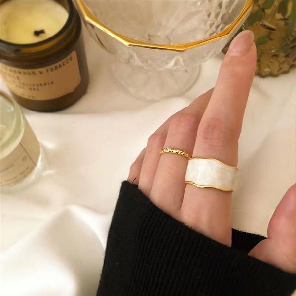 

cluster rings plating gold silver color wide for vintage gothic chunky adjustable ring opening antique jewelry accessory 2021, Golden;silver