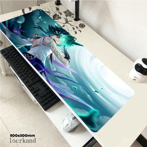 

mouse pads & wrist rests genshin impact art s gamer speed mice retail large rubber mousepad size for 30*90cm/30*70cm.