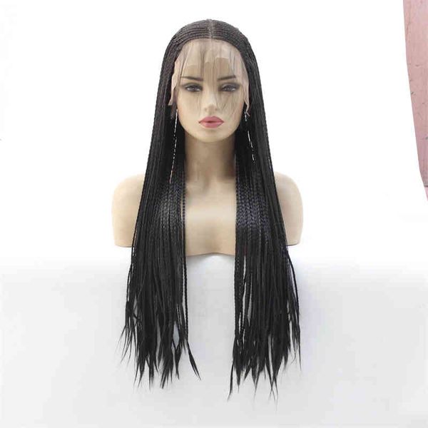 

part synthetic 13*6 deep lace for wig braided box braids wigs natural hairline high temperature fiber gluels wigs, Golden;white