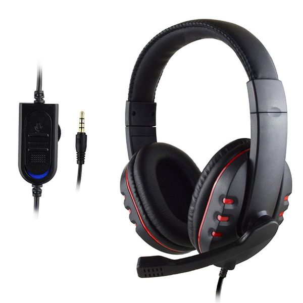 

3.5mm wired headphones gaming headset gamer game earphones with microphone volume control for pc ps4 xbox one mobile