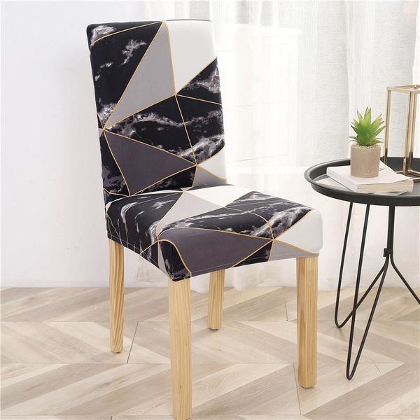 

european non-slip stretch dining chair cover spandex elastic floral printed seat for office el slipcovers home decor covers
