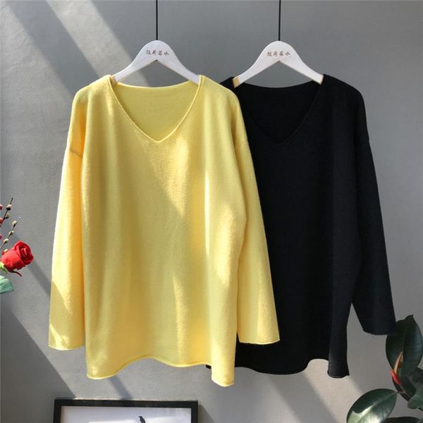 

women's sweaters winter autumn knit pullover loose christmas sweater woman korean, White;black