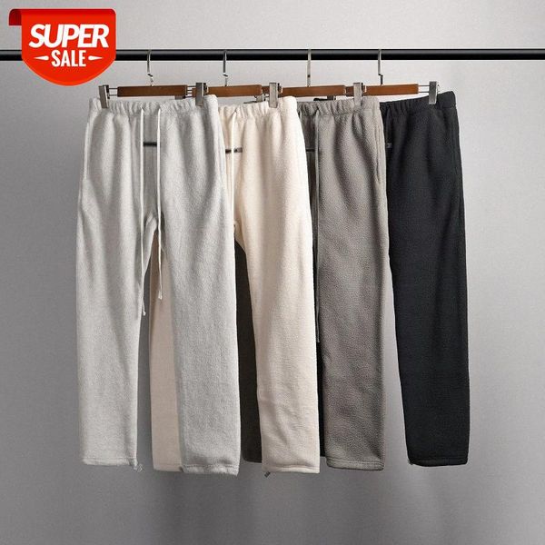

fear of god fog double line essentials polar fleece casual pants pure color all-match guardian #ys2x, Black