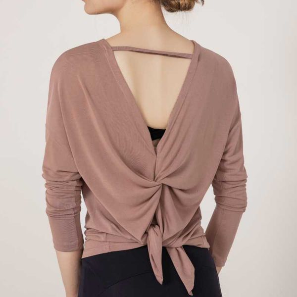 

elegant design yoga woman t-shirts fitness gym sports blouse female long sleeve crop running sportswear clothes 1 pc outfit
