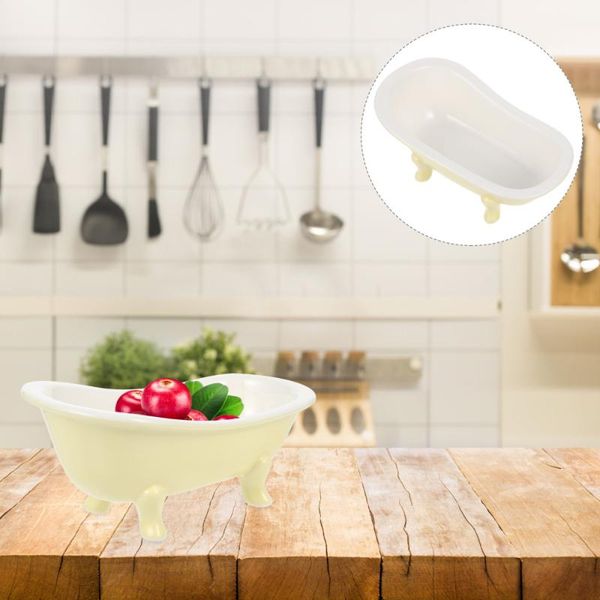 

bowls creative bathtub shape dessert bowl ice cream ceramic storage