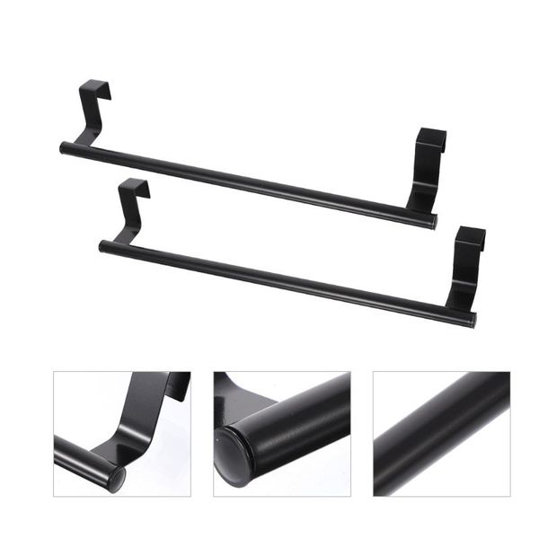 

towel racks 2pcs wall-mounted stainless steel multifunctional
