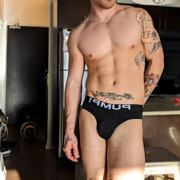 

underpants cotton man's underwear briefs comfortable men's bikini underware gay mens panties gift, Black;white