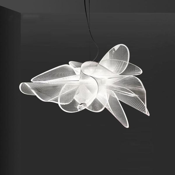 

pendant lights modern led acrylic flower hanglamp for living room bedroom dining nordic decor luminaire wall clocks