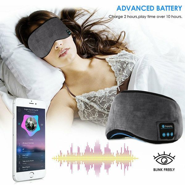 

wireless bluetooth eyeshade cover intelligent sleeping mask music headphone travel blindfold patch sleep masks