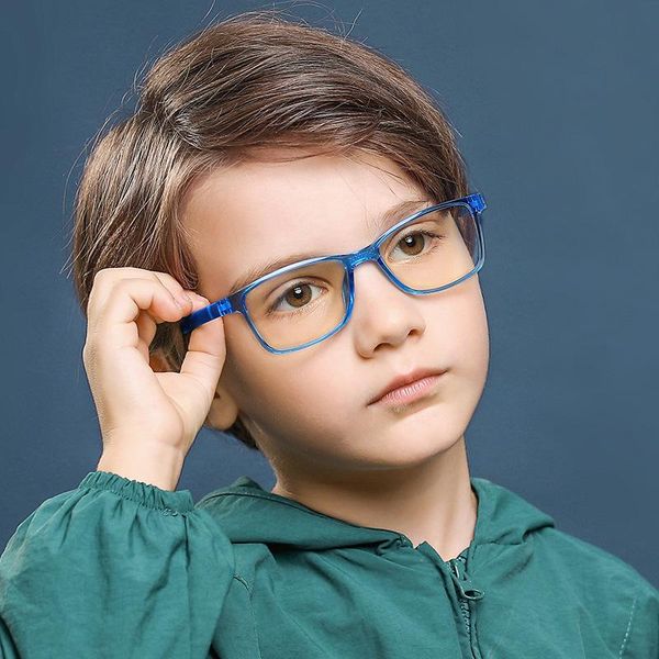 

sunglasses fashion kids transparent glasses frame children anti-blue rays boys girls tr90 anti glare uv400 computer eyeglasses, White;black