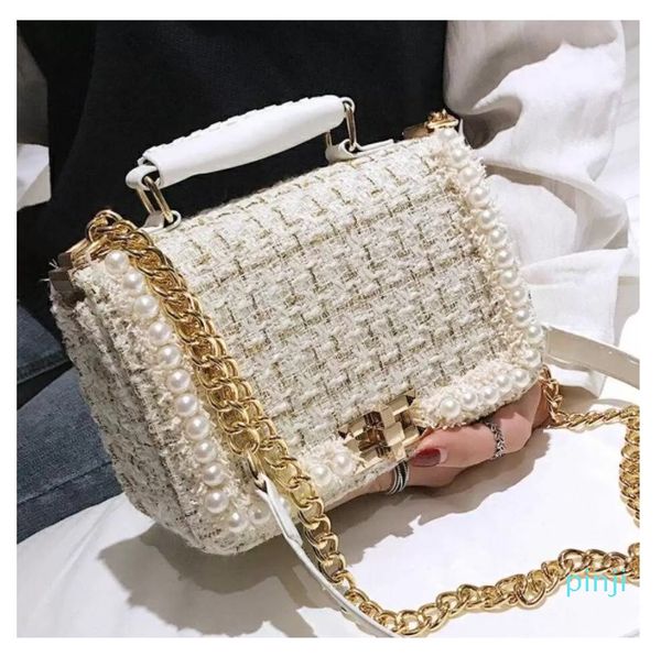 

branded crossbody shoulder_bag designer tote bag mini luxurys bags handbag 2021fashion women's square draag quality wool pearl women ch
