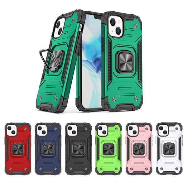 

car ring holder phone cases for iphone 12 11 xs max xr 6 7 8 plus se samsung s21 s30 ultra a82 5g a42 a22 shockproof tpu pc metal 3 in 1 har