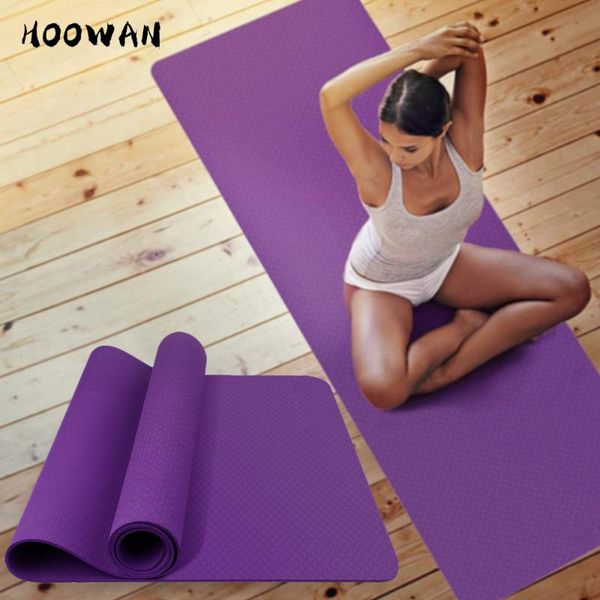 

183cm*61cm yoga mat tpe 6mm massage pad for beginner gym floor anti slip exercise fitness mats