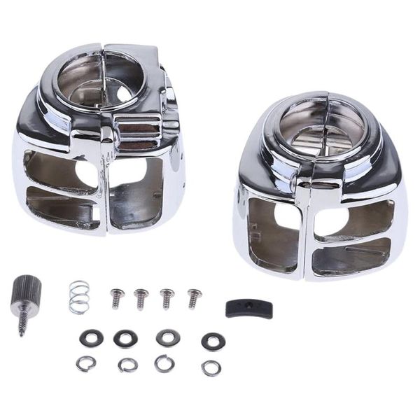 

motorcycle mirrors chrome handlebar switch housings cover kit for softail 09-13