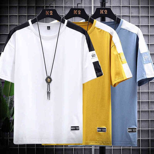 

factory5amx for plain white t round neck men tshirts 2020 big size fashion hip hop basic tee shirt homme est printed pink, White;black