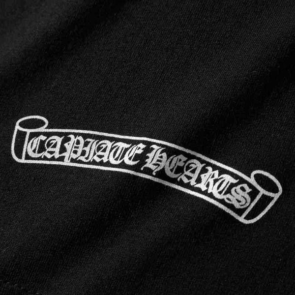 

crosin summer sanskrit 21 new ch ins horseshoe spring print popular round neck short sleeve t-shirt for men and women, White;black