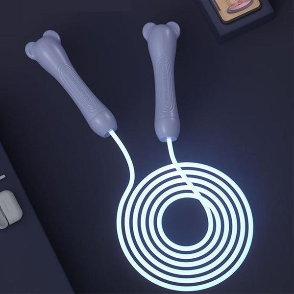 

jump ropes glow shiny sport rope portable fitness equipment home workout exercise skipping gym training bodybuilding speed