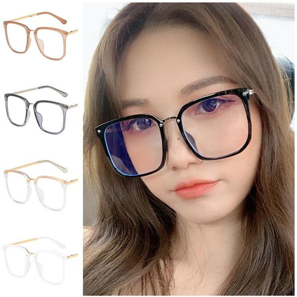 

sunglasses transparent frame glasses optical eyeglasses rice nails spectacles retro oversize frames clear lens eyewear, White;black