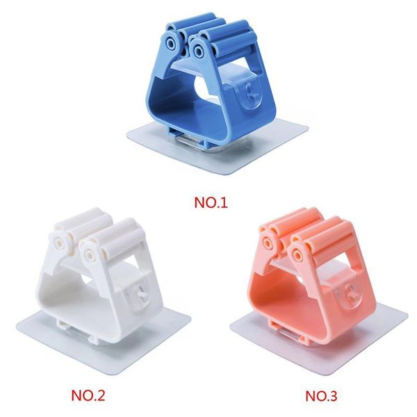 

hooks & rails wall mounted mop organizer holder brush broom hanger home storage rack bathroom suction hanging pipe