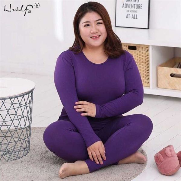 

plus size -5xl warm thermal underwear autumn ladies intimates long johns women shaped sets female thermal shaping clothes 211108, Black;pink